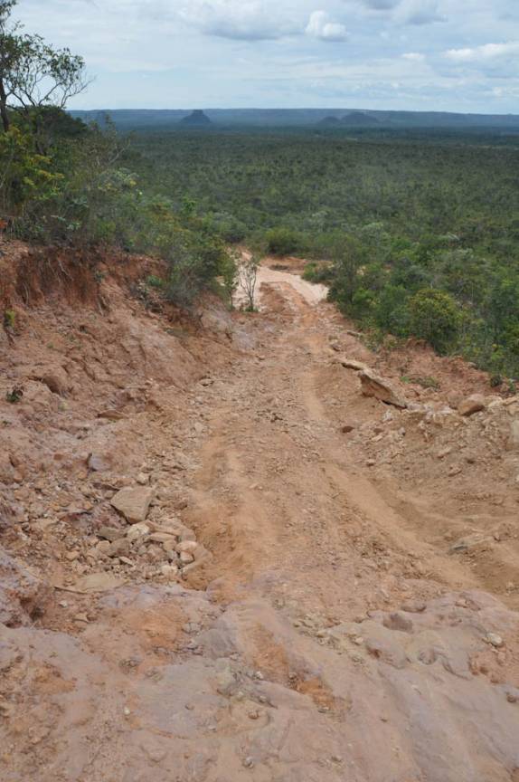A terrível 'ladeira nova', no P.N. Nascentes do Parnaíba, no extremo sul do Maranhão